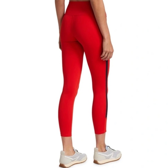 Splits59 Red Leggings with Black Stripe - Picture 2 of 6